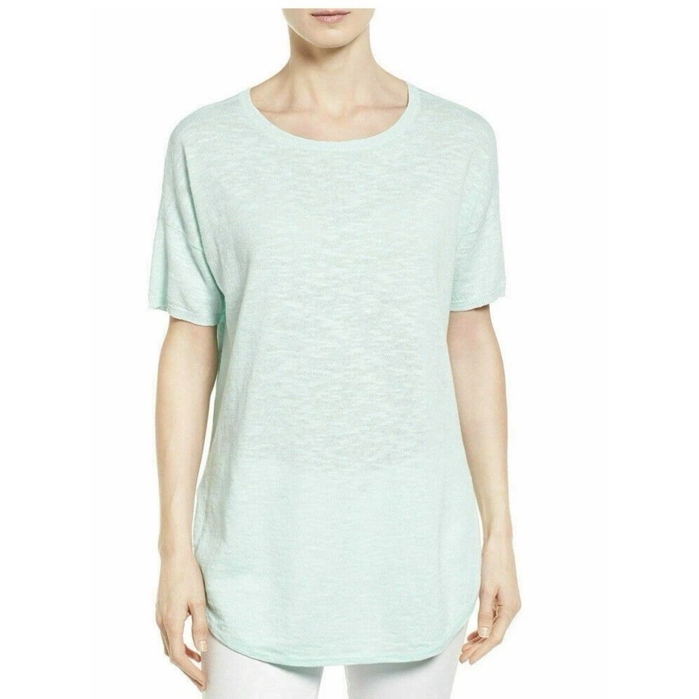 Eileen Fisher Women Boxy tunic Size XL Mint‎ Short Sleeve Minimalist Casual chic